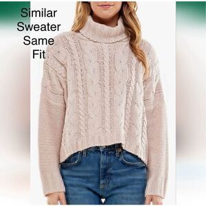 NWT Nine West Sz XL Turtle Cowl Neck Marled Grey Black Beautiful Chunky sweater